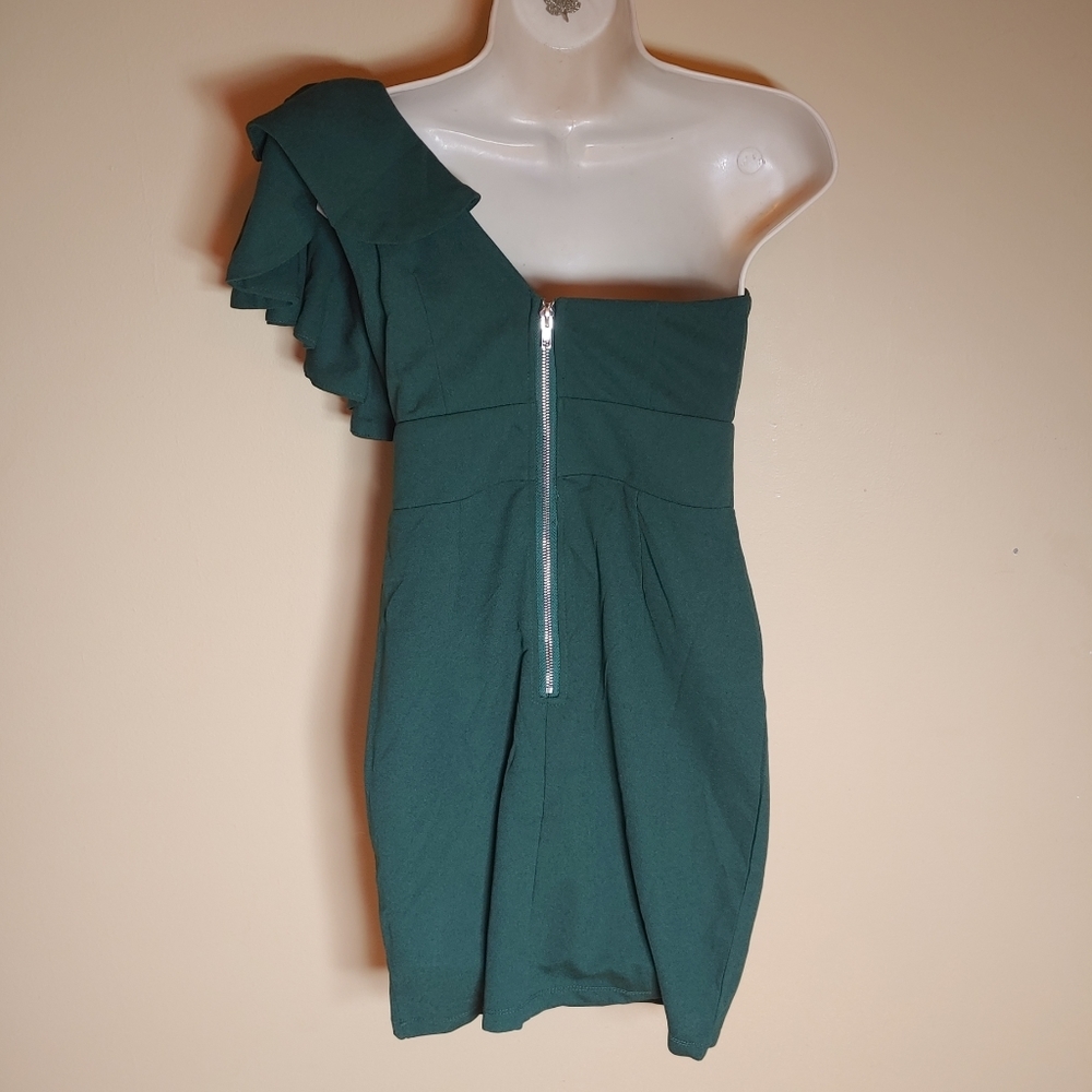 Shareen Collections Australia Mini Green Dress Size 10 - Picture 3 of 10